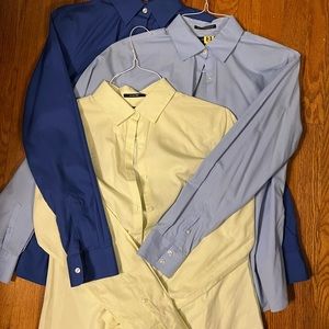 Lot of three wrinkle resistant Land’s End button downs.